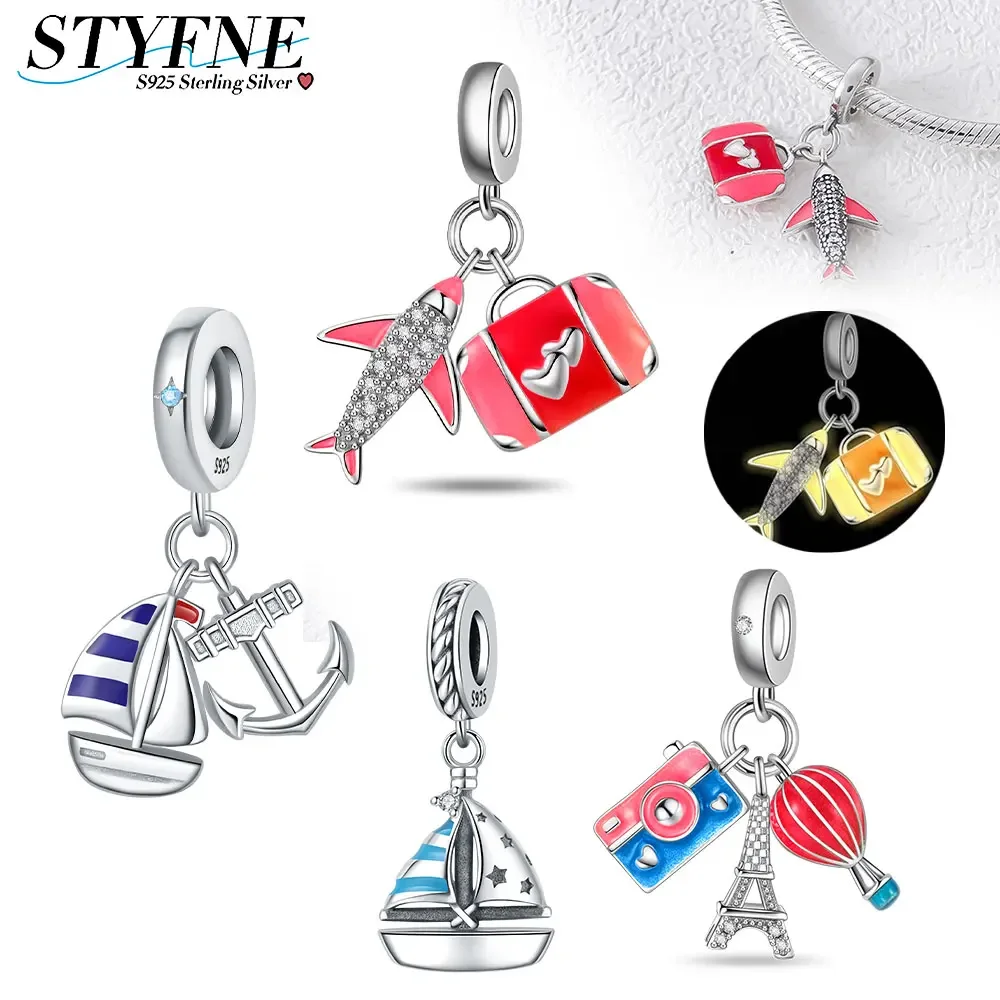 925 Sterling Silver Vacation Sailboat Anchor Charm for Women Diy Beaded fit Original Bracelet Fine Jewelry Making Gift
925 Sterling Silver Vacation Sailboat Anchor Charm for Women Diy Beaded fit Original Bracelet Fine Jewelry Making Gift