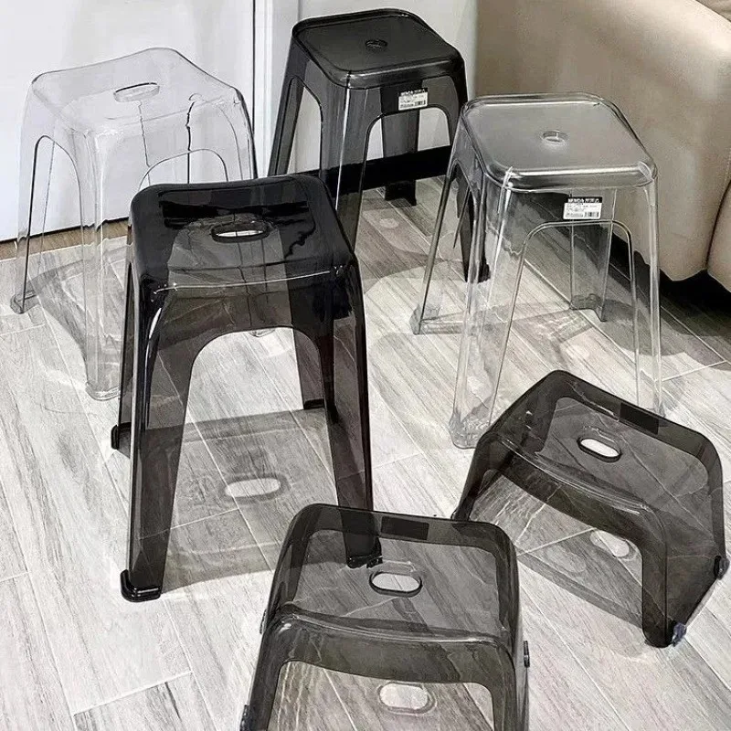 Transparent plastic stool Household small stool Thickened stackable dining table Extra thick living room high stool Acrylic
Transparent plastic stool Household small stool Thickened stackable dining table Extra thick living room high stool Acrylic
