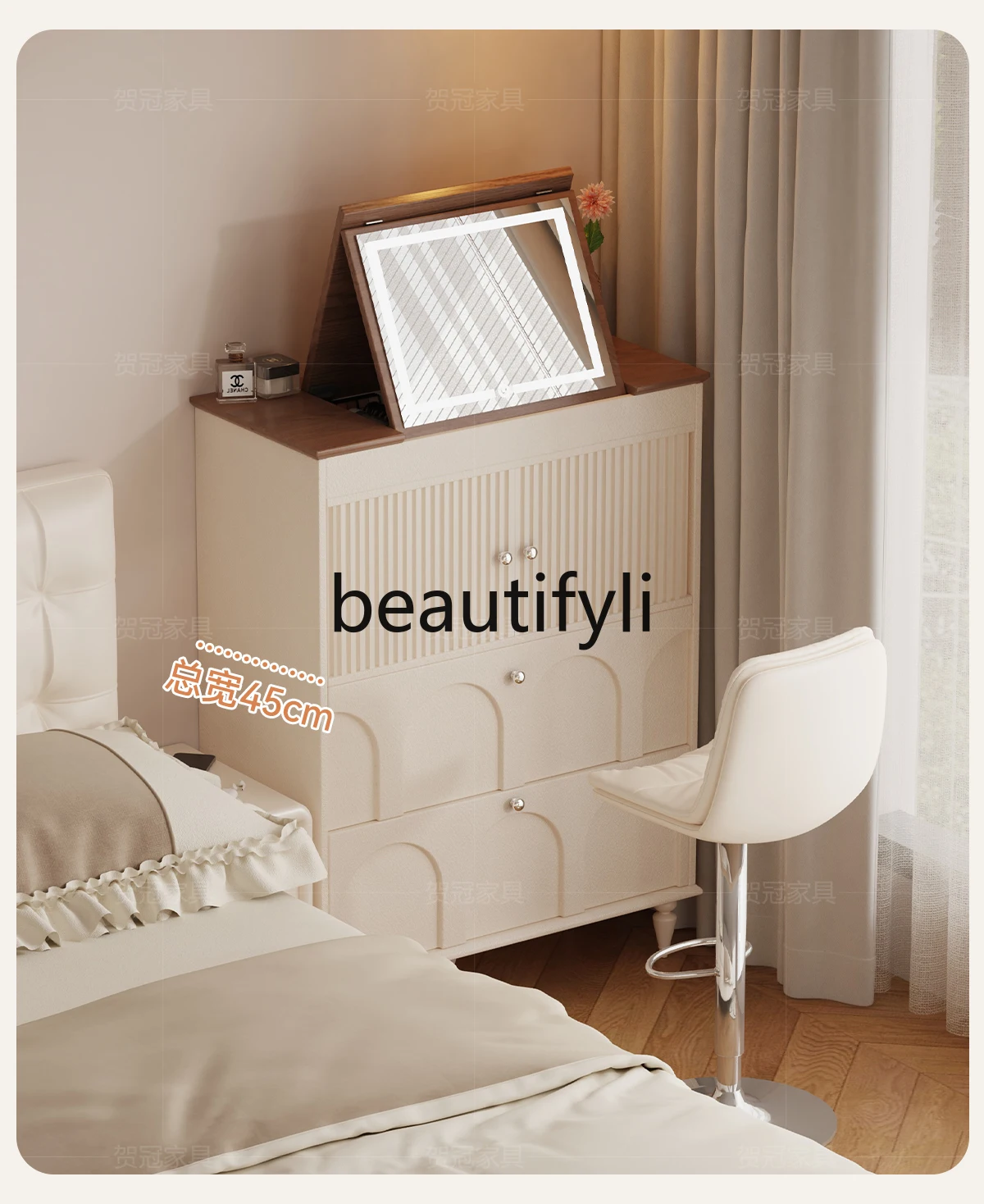 Прикроватная косметичка из массива дерева, комод для спальни, угловой встроенный шкаф для хранения косметики
Прикроватная косметичка из массива дерева, комод для спальни, угловой встроенный шкаф для хранения косметики