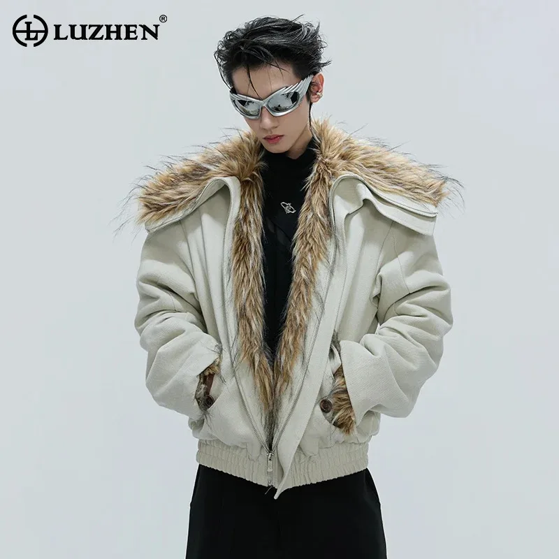 LUZHEN Fashion Original Winter Warm Fur Patchwork Collar Zipper Padded Coat Men's High Quality Solid Color Parka Jacket JY4785
LUZHEN Fashion Original Winter Warm Fur Patchwork Collar Zipper Padded Coat Men's High Quality Solid Color Parka Jacket JY4785