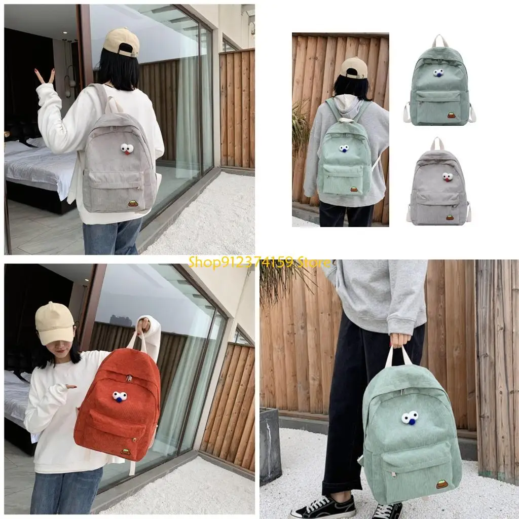 G5AE Stylish Corduroy Backpack for Fashion Lovers School Bag Travel Casual Rucksack
G5AE Stylish Corduroy Backpack for Fashion Lovers School Bag Travel Casual Rucksack
