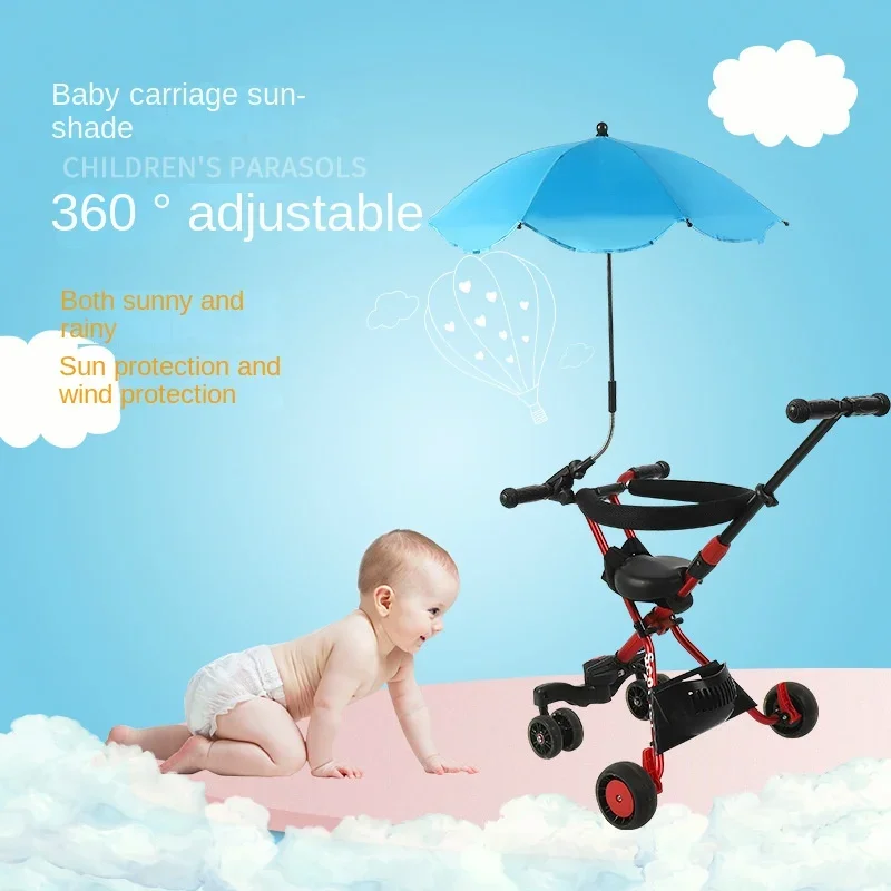 UV Protection Sunscree Rainproof Baby Umbrella Infant Stroller Cover Can Bent Freely Does Not Rust Universal Stroller Accessorie
UV Protection Sunscree Rainproof Baby Umbrella Infant Stroller Cover Can Bent Freely Does Not Rust Universal Stroller Accessorie
