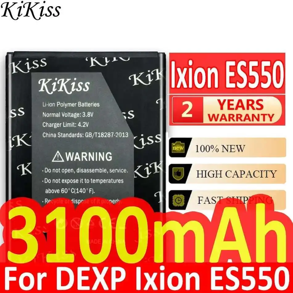 Легкий вес 3100 мАч для Dexp Ixion ES550 ES 550, долговечный аккумулятор для мобильного телефона
Легкий вес 3100 мАч для Dexp Ixion ES550 ES 550, долговечный аккумулятор для мобильного телефона