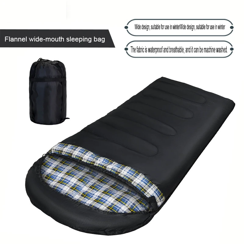 Sleeping bag, suitable for adults, 0-degree sleeping bag, extra-large flannel, enlarged and extended, suitable for camping
Sleeping bag, suitable for adults, 0-degree sleeping bag, extra-large flannel, enlarged and extended, suitable for camping