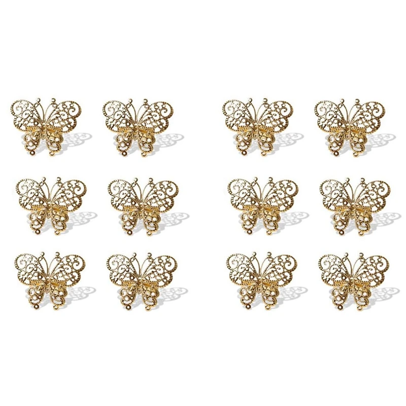 12 Pcs Butterfly Napkin Ring,Napkin Ring Holders For Wedding Holiday Valentine's Day Christmas Party Dinner Table Decor
12 Pcs Butterfly Napkin Ring,Napkin Ring Holders For Wedding Holiday Valentine's Day Christmas Party Dinner Table Decor