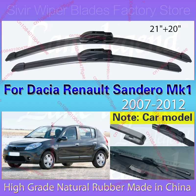 For Dacia Renault Sandero Mk1 2007 2008 2009 2010 2011 2012 Wiper Front Wiper Blades Windshield Windscreen Clean Window 21"+20"
For Dacia Renault Sandero Mk1 2007 2008 2009 2010 2011 2012 Wiper Front Wiper Blades Windshield Windscreen Clean Window 21"+20"