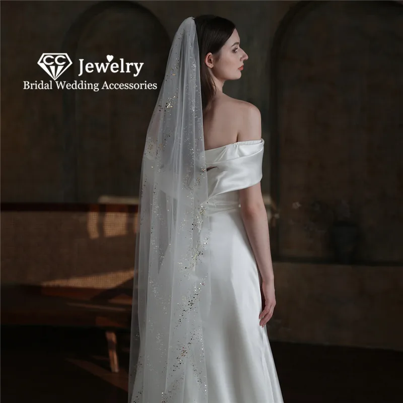 CC Wedding Veil Women Hair Accessories Bridal Dress Engagement Hairwear One Layer Tulle Cut Edge Veils With Combs Elegant V856
CC Wedding Veil Women Hair Accessories Bridal Dress Engagement Hairwear One Layer Tulle Cut Edge Veils With Combs Elegant V856