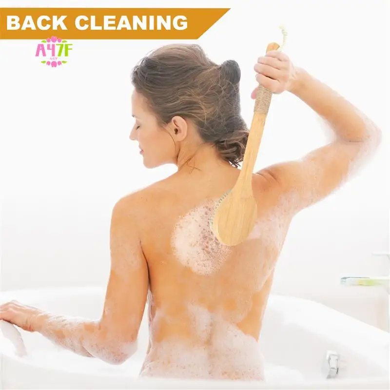 A47F-Dry Skin Body Brush Bath Exfoliating Brush Natural Bristles Back Scrubber With Long Wooden Handle For Shower, Remove Dead S
A47F-Dry Skin Body Brush Bath Exfoliating Brush Natural Bristles Back Scrubber With Long Wooden Handle For Shower, Remove Dead S