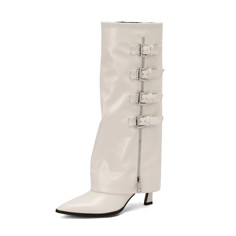 2025 High Boots INS Punk Girls Buckle Shoes Pointed Toe Sexy Girls Botas European Style Spring Autumn Woman Boots
2025 High Boots INS Punk Girls Buckle Shoes Pointed Toe Sexy Girls Botas European Style Spring Autumn Woman Boots