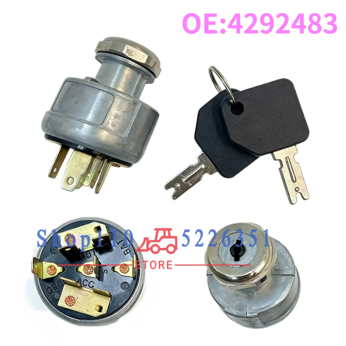 4292483 2342572 для выключателя зажигания вилочного погрузчика Hyster Pollak
4292483 2342572 для выключателя зажигания вилочного погрузчика Hyster Pollak