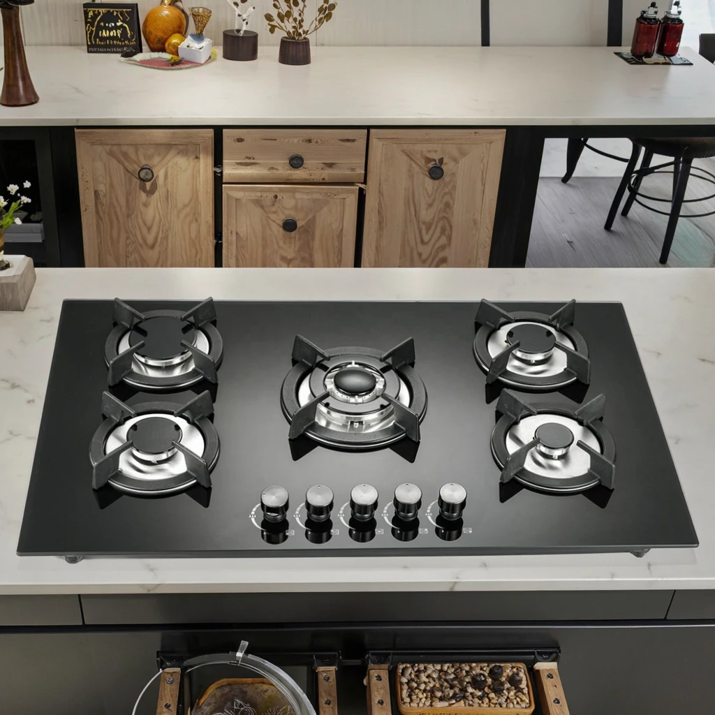 Tempered Glass Five-Burner Built-In Gas Stove with Class a Energy Efficiency Battery Operated Easy Clean for Hotel Household Use
Tempered Glass Five-Burner Built-In Gas Stove with Class a Energy Efficiency Battery Operated Easy Clean for Hotel Household Use