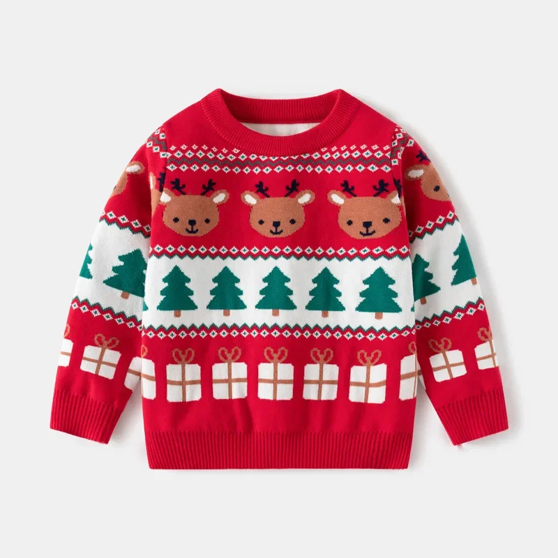 2024 Autumn New Style Euro-America Style Baby Sweater Children Clothing Boys Christmas Deer Jacquard Knitted Sweater
2024 Autumn New Style Euro-America Style Baby Sweater Children Clothing Boys Christmas Deer Jacquard Knitted Sweater