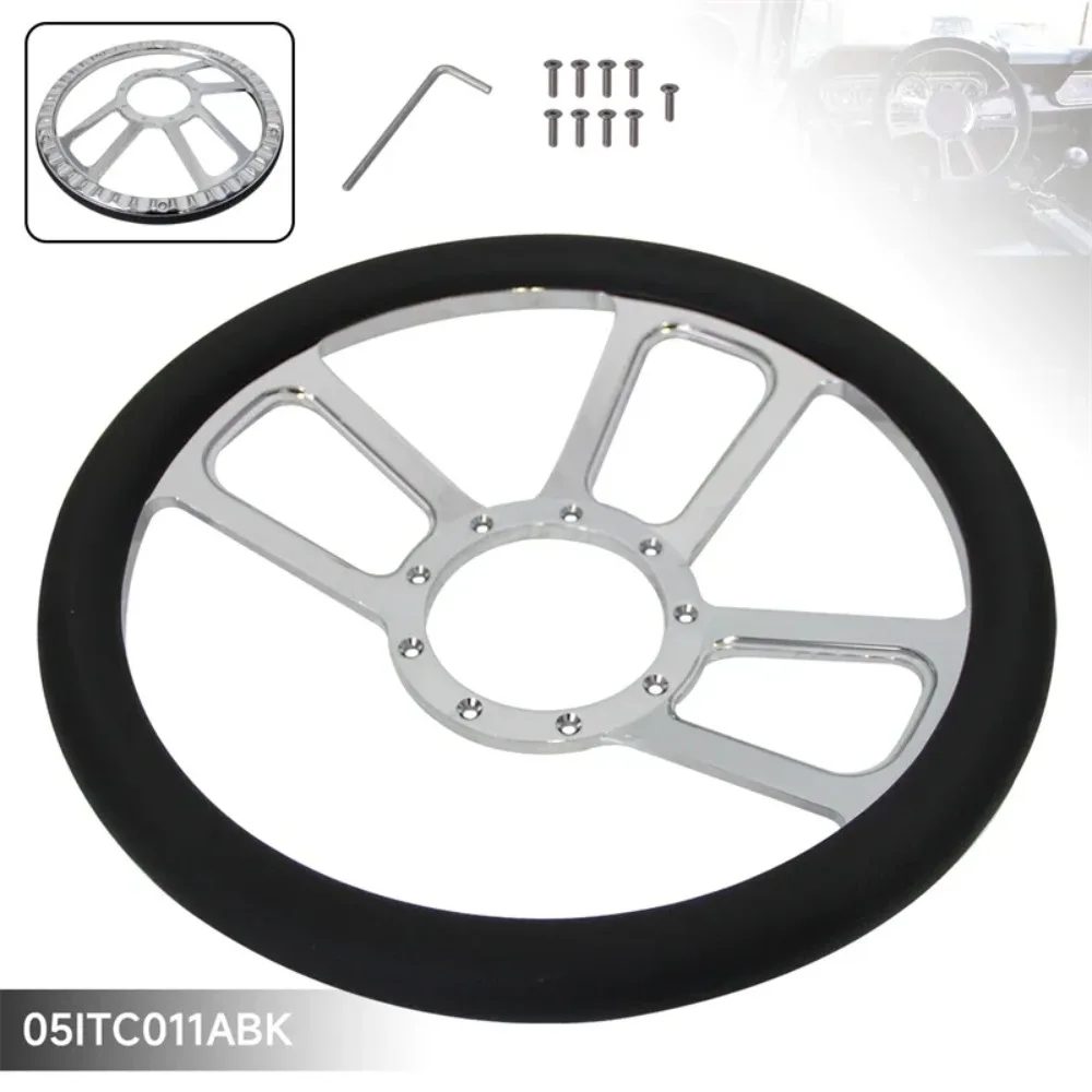 14" 9-Bolt Chrome Aluminum Half Wrap Steering Wheel for Buick 69-93 Cadillac 69-89 Chevrolet 60-94 Dodge Chrysler Plymouth 78-81
14" 9-Bolt Chrome Aluminum Half Wrap Steering Wheel for Buick 69-93 Cadillac 69-89 Chevrolet 60-94 Dodge Chrysler Plymouth 78-81