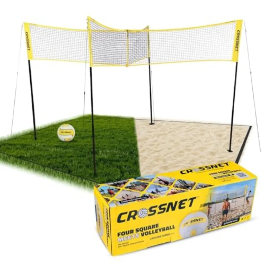 Quick Assemble 4 Square Volleyball Game Set for Adults and with Volleyball Net Backpack and Ball for Outdoor Games
Quick Assemble 4 Square Volleyball Game Set for Adults and with Volleyball Net Backpack and Ball for Outdoor Games
