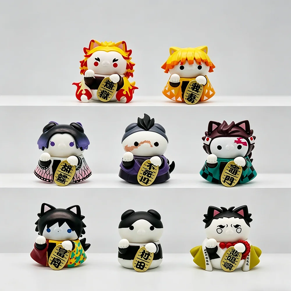New 8 Pcs Demon Slayer Figure Anime Q Version Cos Lucky Cat Series Doll Desktop Car Ornaments Gifts
New 8 Pcs Demon Slayer Figure Anime Q Version Cos Lucky Cat Series Doll Desktop Car Ornaments Gifts