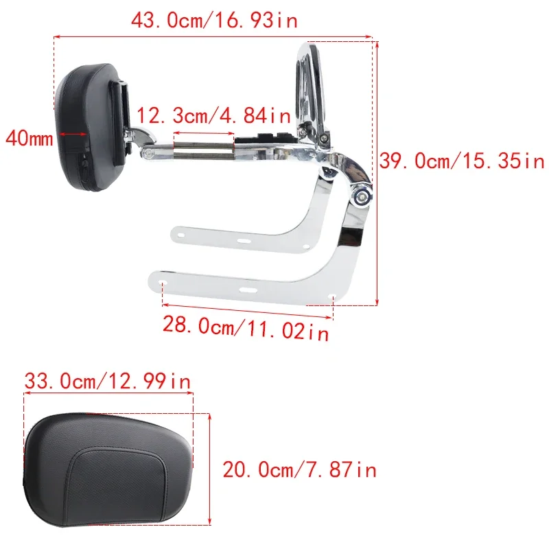 Motorcycle Accessories Folding Multi-Purpose Driver Passenger Backrest Luggage Rack For Indian Scout Sixty Twenty 2015-2023
Motorcycle Accessories Folding Multi-Purpose Driver Passenger Backrest Luggage Rack For Indian Scout Sixty Twenty 2015-2023