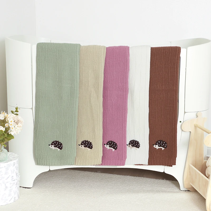 Infant Baby Blankets Knit Newborn Bebe Bed Crib Quilt 90*70CM Stroller Swaddle Cute Cartoon Embroidered Hedgehog Plaid Wrap Soft
Infant Baby Blankets Knit Newborn Bebe Bed Crib Quilt 90*70CM Stroller Swaddle Cute Cartoon Embroidered Hedgehog Plaid Wrap Soft
