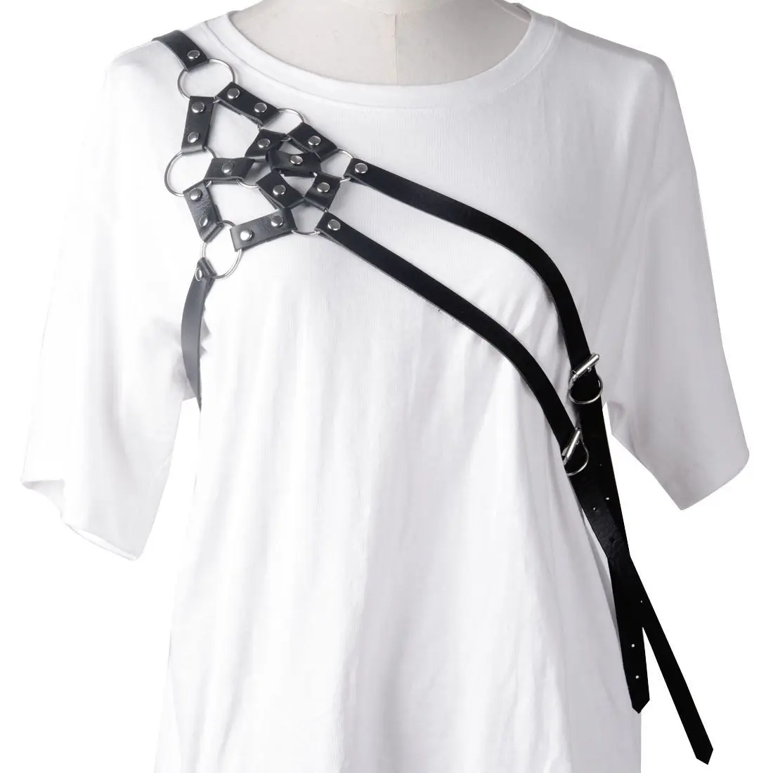 Women Black Harness Leather Garter Body Chains Circle Belt Gothic Chains Party Nightclub Prom Highstreet Rock Suit Accessories
Women Black Harness Leather Garter Body Chains Circle Belt Gothic Chains Party Nightclub Prom Highstreet Rock Suit Accessories