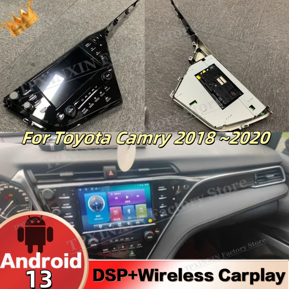 Car Radio With Android Screen Automotive Multimedia For Toyota Camry 2018 2019 2020 GPS Navigation Upgrade Head Unit BT 5.0 WIFI
Car Radio With Android Screen Automotive Multimedia For Toyota Camry 2018 2019 2020 GPS Navigation Upgrade Head Unit BT 5.0 WIFI