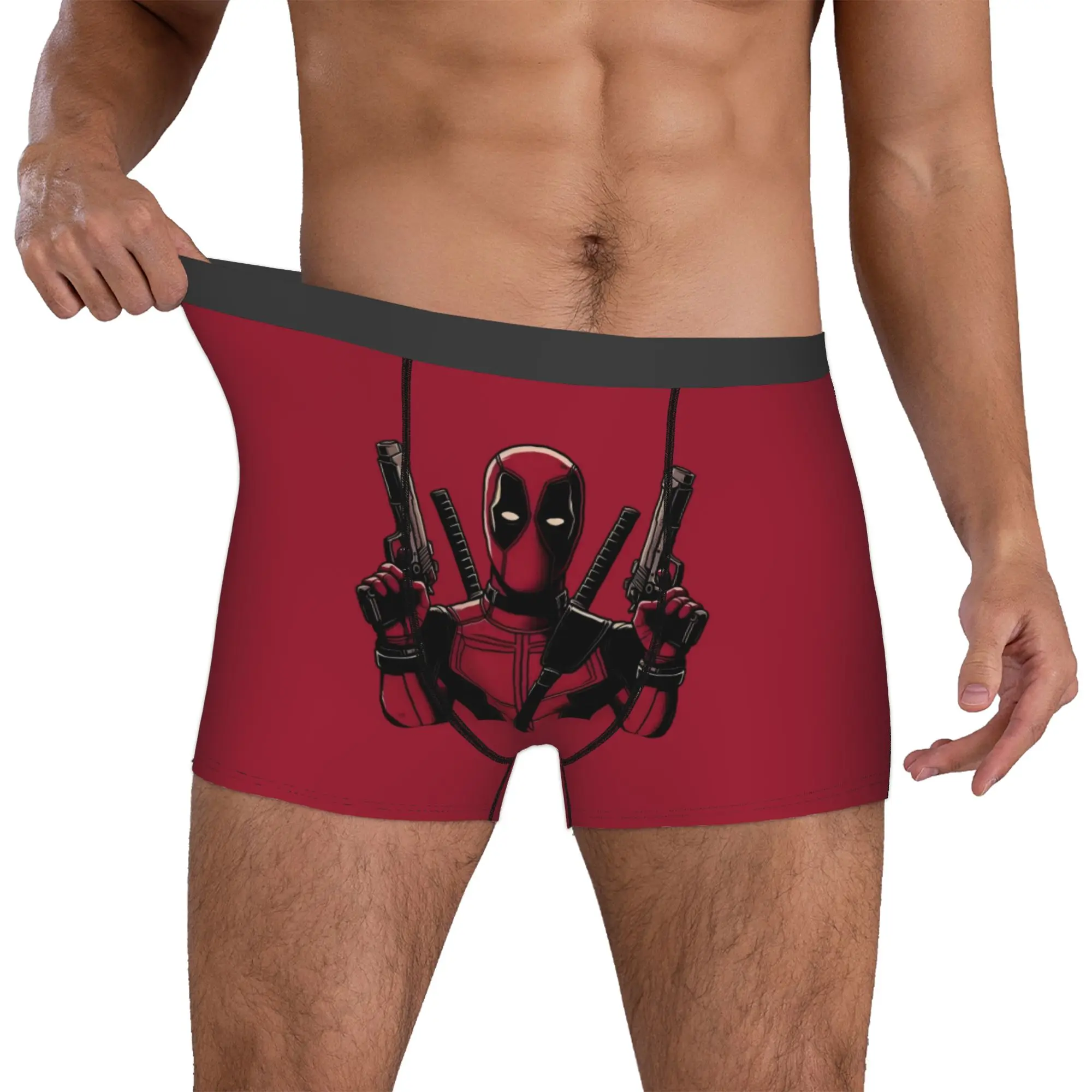 Custom Male Cool D-Deadpools Underwear Comics Book Boxer Briefs Breathable Shorts Panties Underpants
Custom Male Cool D-Deadpools Underwear Comics Book Boxer Briefs Breathable Shorts Panties Underpants