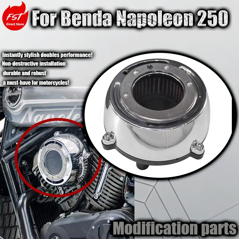 Modified Transparent Air Filter for Benda Napoleon 250, High Air Intake, High Flow, Waterproof Design
Modified Transparent Air Filter for Benda Napoleon 250, High Air Intake, High Flow, Waterproof Design