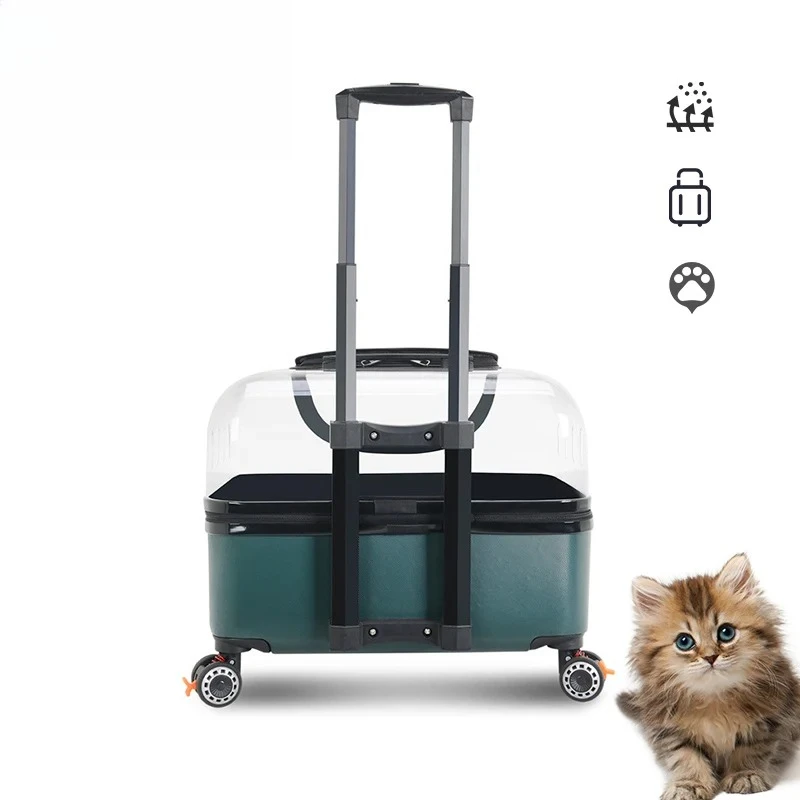Large Capacity Pet Stroller with Transparent Box, Outdoor Portable Universal Wheels, Breathable Cat Carrier, Stylish Dog Bag
Large Capacity Pet Stroller with Transparent Box, Outdoor Portable Universal Wheels, Breathable Cat Carrier, Stylish Dog Bag