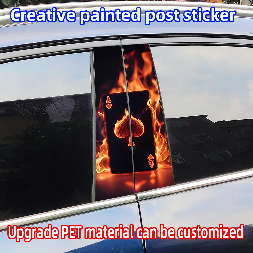 Creative Poker Car Stickers Auto B-pillar Car Center Column Decor Cover Scratches Waterproof Sunscreen Vinyl Decals Accessories
Creative Poker Car Stickers Auto B-pillar Car Center Column Decor Cover Scratches Waterproof Sunscreen Vinyl Decals Accessories