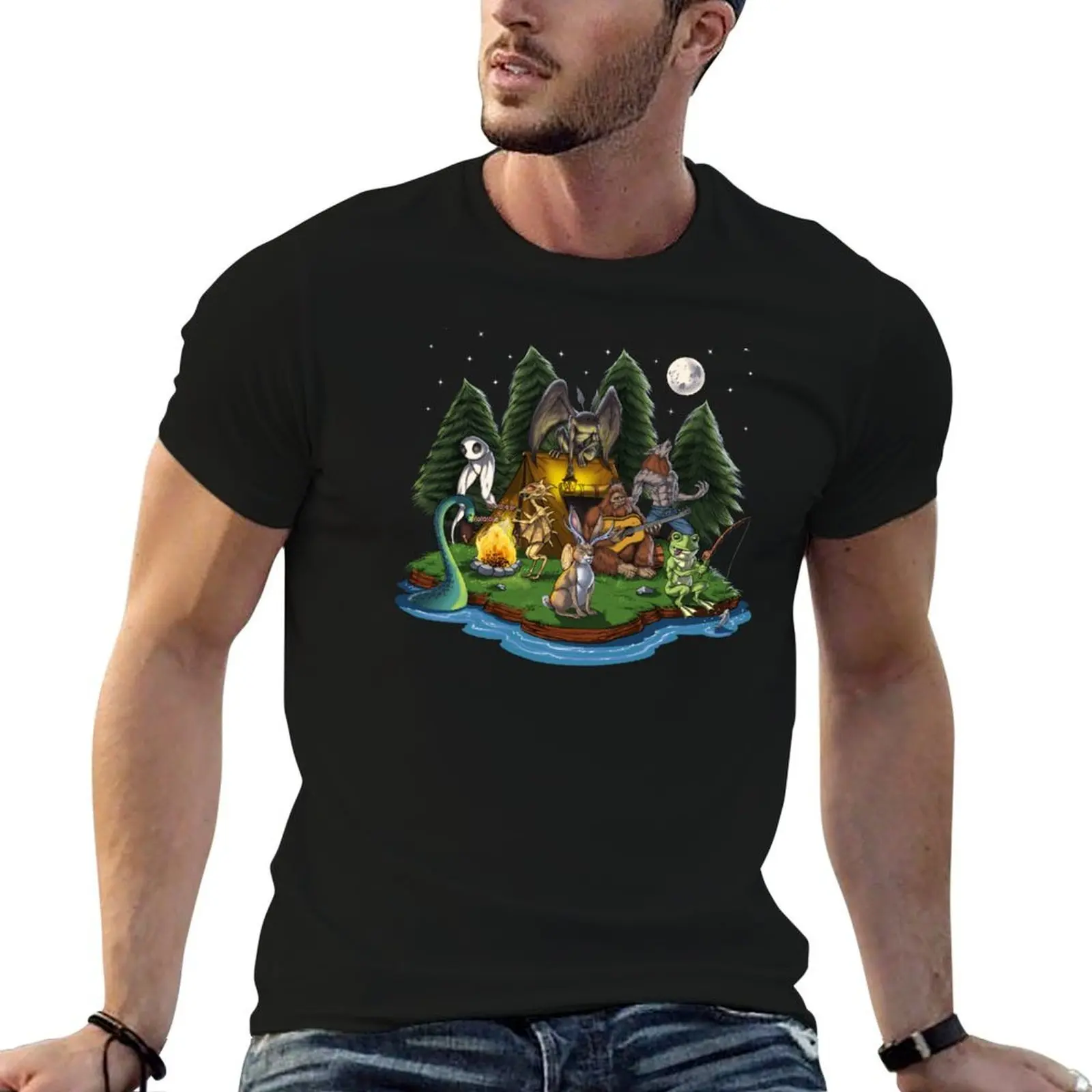 Cryptozoology Cryptids Camping T-Shirt graphic t shirts for man t shirts for man cotton funny T-Shirt
Cryptozoology Cryptids Camping T-Shirt graphic t shirts for man t shirts for man cotton funny T-Shirt