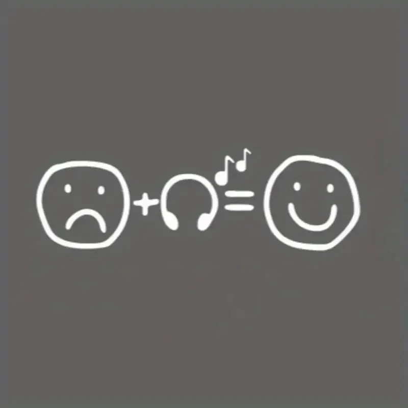 1 шт. «Музыкальный любовник», автомобильная наклейка «Sad + наушники = Happy», дизайнерская наклейка, отличительный аксессуар для любителей, игривый декор автомобиля»
1 шт. «Музыкальный любовник», автомобильная наклейка «Sad + наушники = Happy», дизайнерская наклейка, отличительный аксессуар для любителей, игривый декор автомобиля»