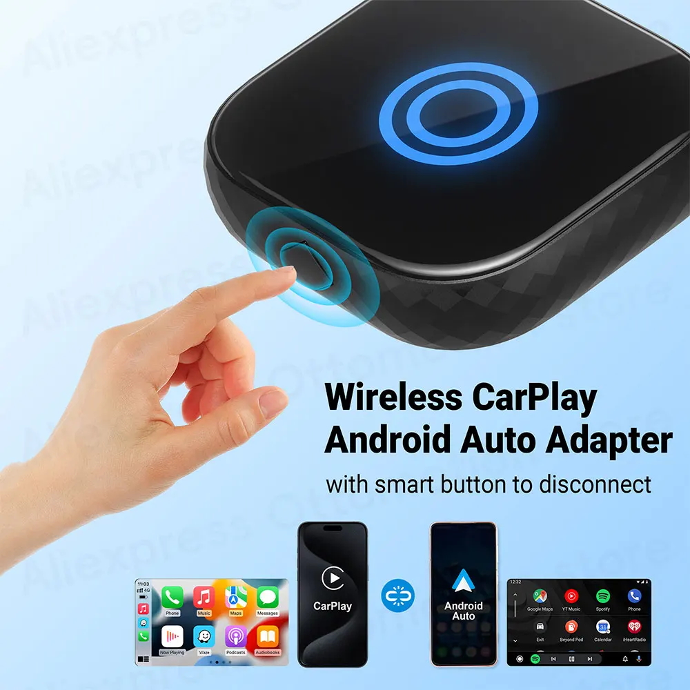 Беспроводной адаптер CarPlay Android Auto 2 в 1, BT 5,0, USB-ключ, автомобильные аксессуары для Toyota Volkswagen Hyundai Chevrolet Kia Ford
Беспроводной адаптер CarPlay Android Auto 2 в 1, BT 5,0, USB-ключ, автомобильные аксессуары для Toyota Volkswagen Hyundai Chevrolet Kia Ford