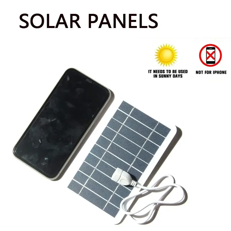 5V 2W Portable Solar Panel Cells Solar Plate with USB Charge Stable Battery Charger for Power Bank Phone Outdoor Camping Home
5V 2W Portable Solar Panel Cells Solar Plate with USB Charge Stable Battery Charger for Power Bank Phone Outdoor Camping Home