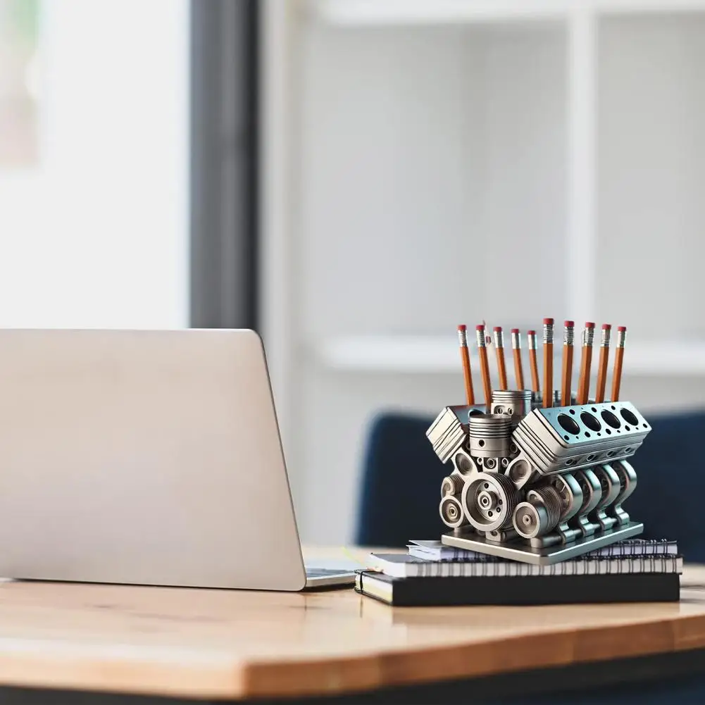 Resin Pencil Organizer Engine Desktop Organizer Resin V8 Car Engine Pen Holder Unique Stationery Organizer for Home Office Decor
Resin Pencil Organizer Engine Desktop Organizer Resin V8 Car Engine Pen Holder Unique Stationery Organizer for Home Office Decor