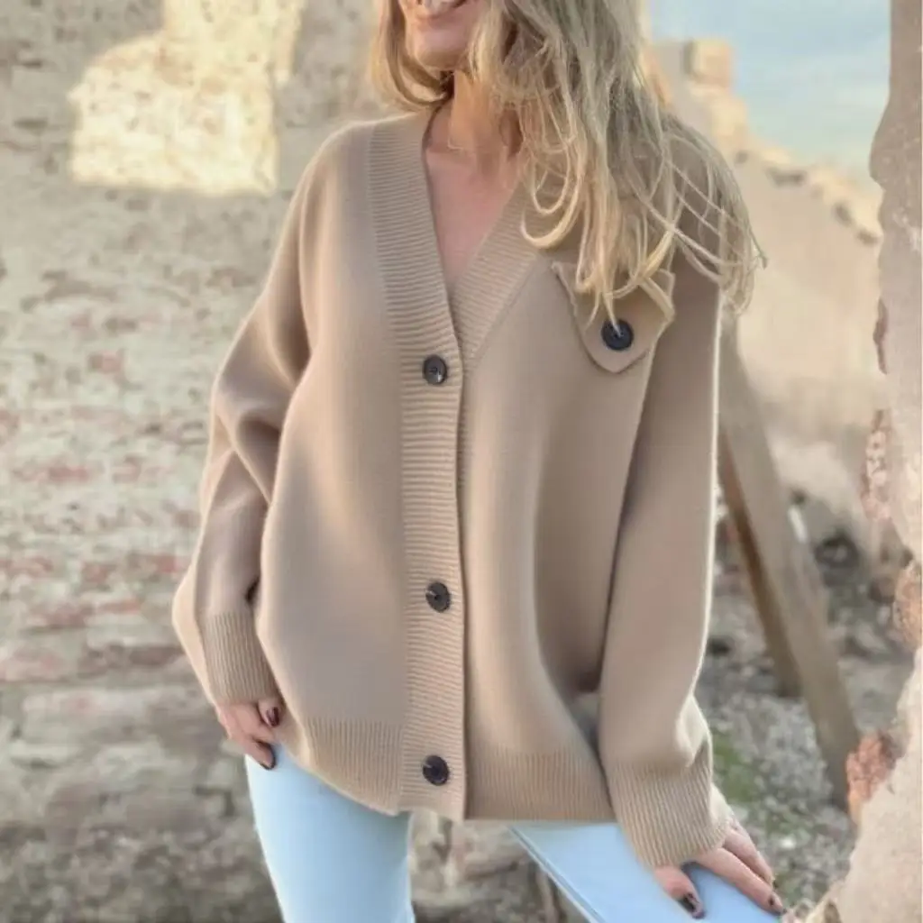 Women Coats Cardigan Sweaters Knitted V Neck Full Sleeve Jumpers Y2k Streetwear Elegant Splice Knit Open Stith Autumn Winter
Women Coats Cardigan Sweaters Knitted V Neck Full Sleeve Jumpers Y2k Streetwear Elegant Splice Knit Open Stith Autumn Winter