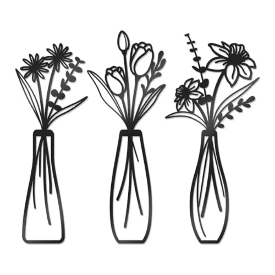 3 Pcs Metal Flowers Wall Decor Black Metal Wall Art Farmhouse Flowers and Vases Minimalist Wall Art for Living Room Bathroom Be
3 Pcs Metal Flowers Wall Decor Black Metal Wall Art Farmhouse Flowers and Vases Minimalist Wall Art for Living Room Bathroom Be