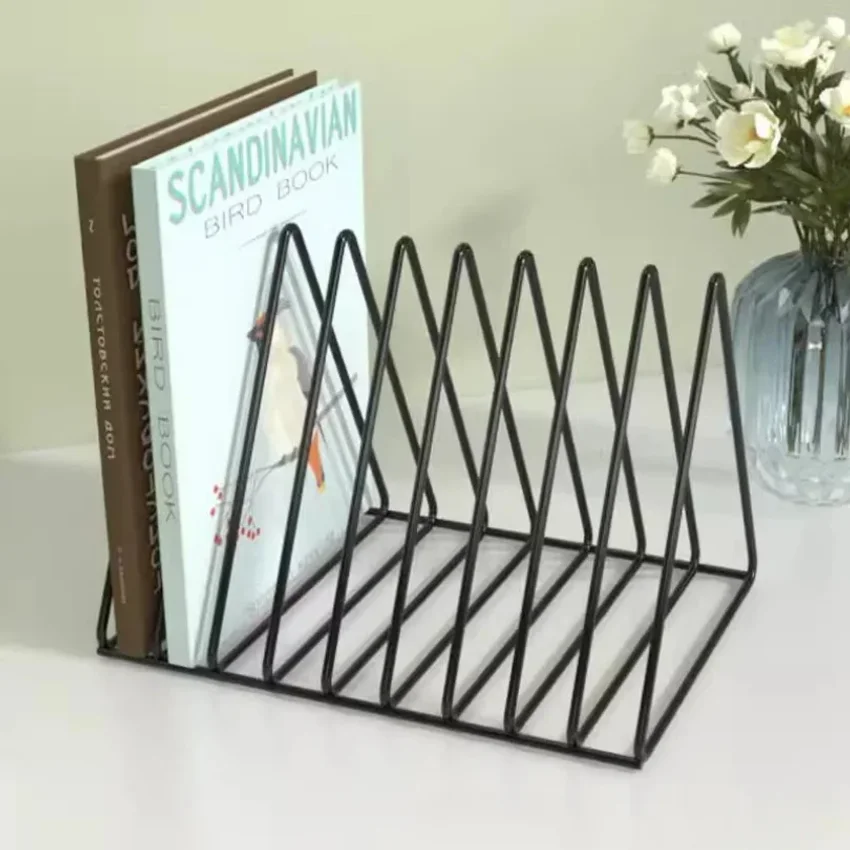Book Storage Rack Desktop Iron Bookshelf Vinyl Records Holder Student Stationeres Organizer Newspapers Magazines Stand
Book Storage Rack Desktop Iron Bookshelf Vinyl Records Holder Student Stationeres Organizer Newspapers Magazines Stand