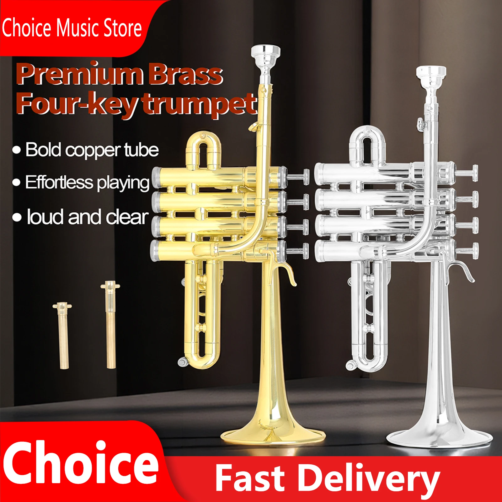 SLADE Bb Trumpet Tenor Brass Rust Prevention Suitable Trumpet For Beginners/Performers Brass Instruments With Accessories
SLADE Bb Trumpet Tenor Brass Rust Prevention Suitable Trumpet For Beginners/Performers Brass Instruments With Accessories