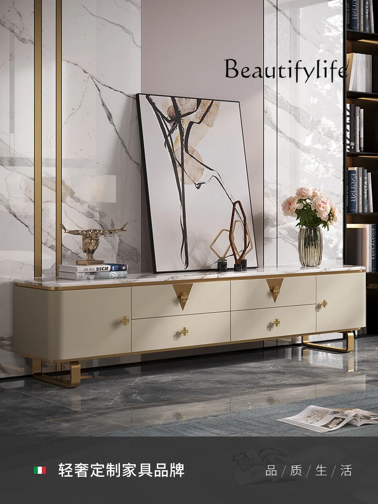 Light Luxury TV Cabinet Living Room Designer Furniture Modern Fashion Simple and High-End Marble Floor Cabinet
Light Luxury TV Cabinet Living Room Designer Furniture Modern Fashion Simple and High-End Marble Floor Cabinet