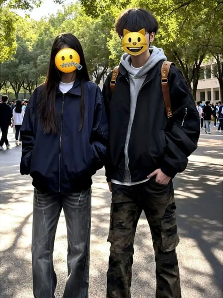 Мужская осенняя модная куртка-бомбер American Sle MA Pilot с бейсбольным воротником, приталенного кроя, для пар, с карманами
Мужская осенняя модная куртка-бомбер American Sle MA Pilot с бейсбольным воротником, приталенного кроя, для пар, с карманами