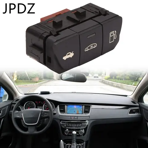 Car Fuel Tank Cap Button Start-Stop Backup Trunk Luggage Switch for Peugeot 508 508SW 96752854XT