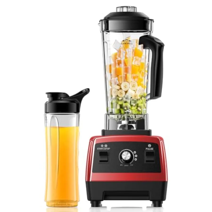 Kitchen blenders, ABS plastic, red, 1800W high-speed smoothie maker with 68oz pitcher, 20oz travel cup, pulse self-cleaning ove
Kitchen blenders, ABS plastic, red, 1800W high-speed smoothie maker with 68oz pitcher, 20oz travel cup, pulse self-cleaning ove
