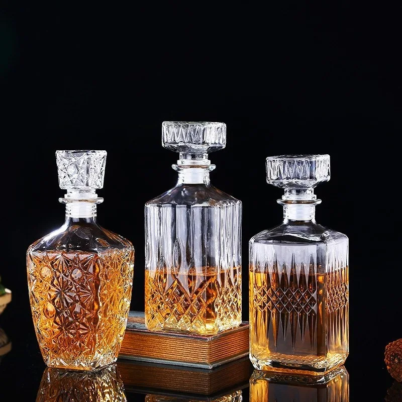 Креативный дизайн, многофункциональная посуда для бара, бутылка для вина, 250-1000 мл, бессвинцовые стеклянные графины для виски для спиртного, бурбона, скотча
Креативный дизайн, многофункциональная посуда для бара, бутылка для вина, 250-1000 мл, бессвинцовые стеклянные графины для виски для спиртного, бурбона, скотча