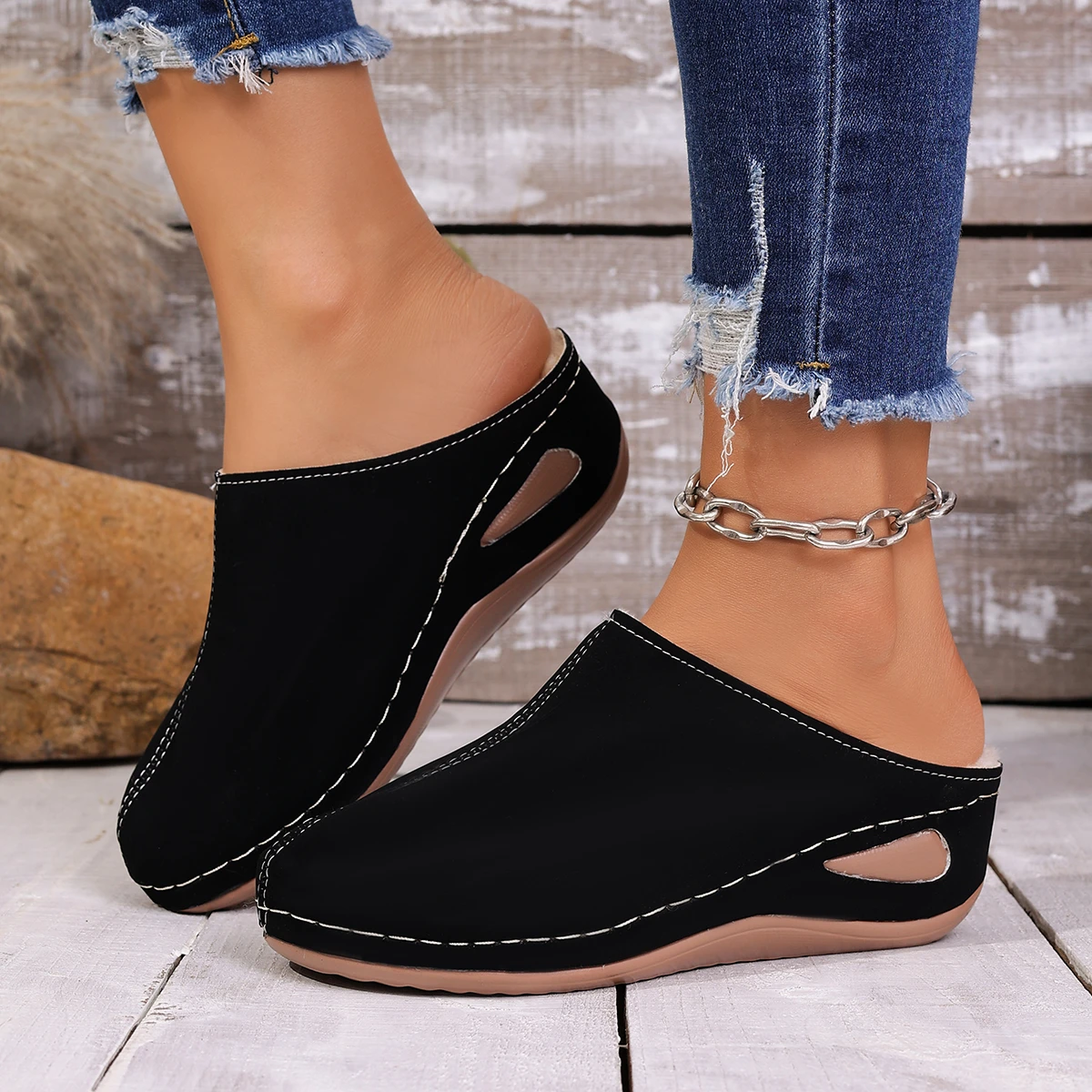 Women Slippers Closed Toe Platform Sandals Vintage Designer Slides Women 2025 New Wedge Shoes Ladies Summer Fashion Slippers
Women Slippers Closed Toe Platform Sandals Vintage Designer Slides Women 2025 New Wedge Shoes Ladies Summer Fashion Slippers