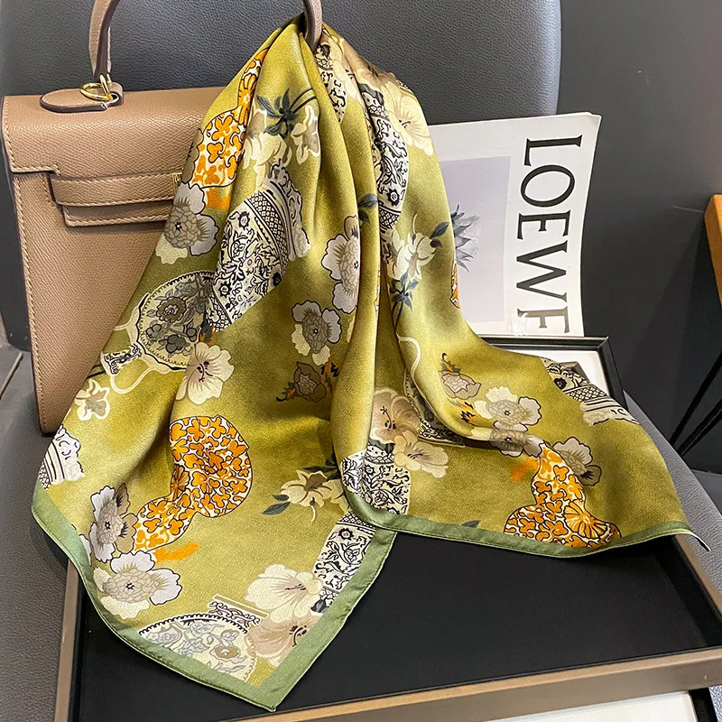 Design 100% Real Silk Square Scarf Women Luxury Brand Neckerchief Shawl Hair Ribbon Headband Ladies Neck Tie Wrist Wrap Bandana
Design 100% Real Silk Square Scarf Women Luxury Brand Neckerchief Shawl Hair Ribbon Headband Ladies Neck Tie Wrist Wrap Bandana