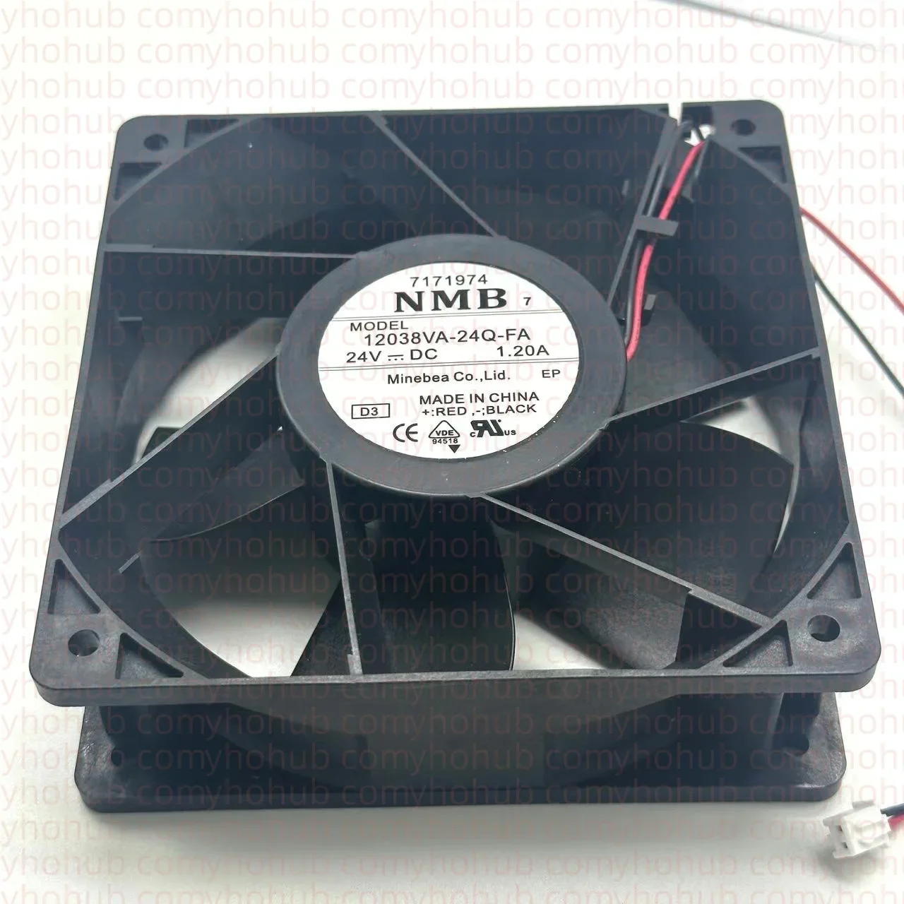 NMB-MAT 12038VA-24Q-FA DC 24V 1.20A 120x120x38mm 2-Wire Server Cooling Fan
NMB-MAT 12038VA-24Q-FA DC 24V 1.20A 120x120x38mm 2-Wire Server Cooling Fan