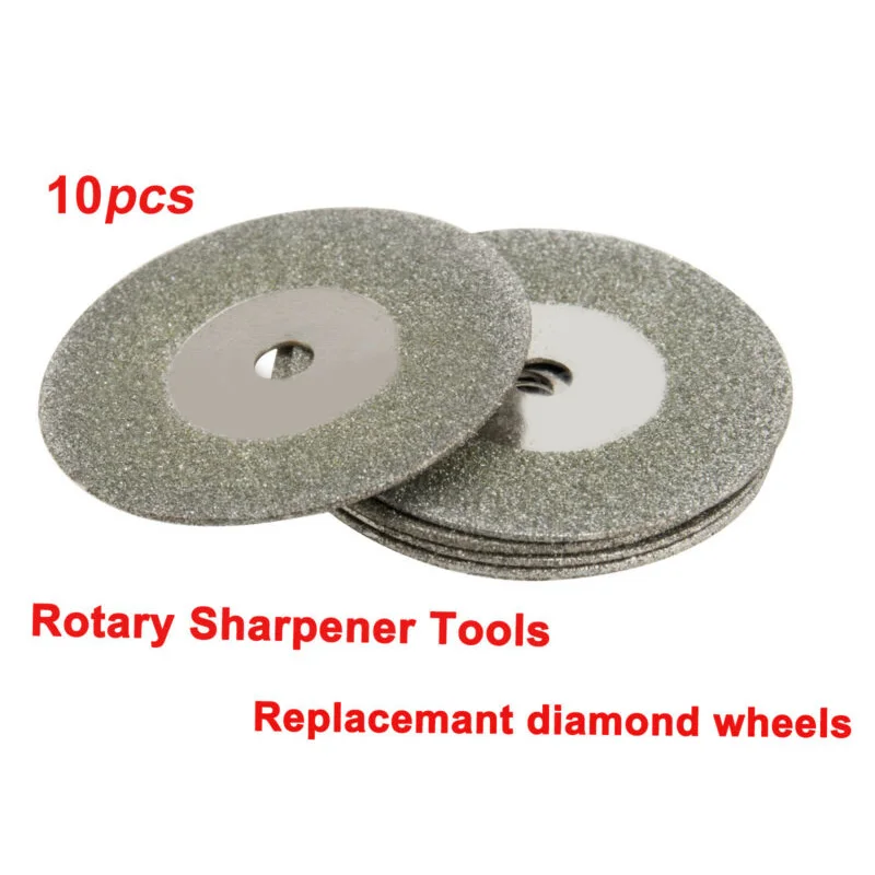 10pcs 25mm Diamond Replacemant Wheels Diamond Wheel Replacement For Tungsten Sharpener Rotary Grinding Tools Kit
10pcs 25mm Diamond Replacemant Wheels Diamond Wheel Replacement For Tungsten Sharpener Rotary Grinding Tools Kit