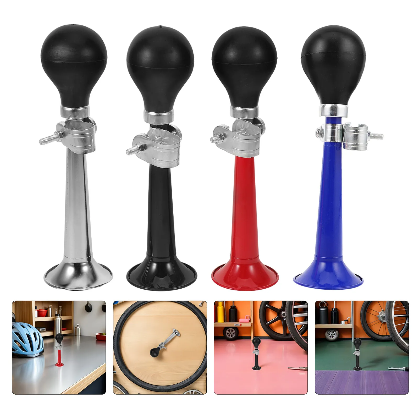 4Pcs Children's Bike Horn Set Vibrant Squeeze Bulb Air Horn Loud Handlebar Bell for Kids Mountain Road Bikes Cycling Safety
4Pcs Children's Bike Horn Set Vibrant Squeeze Bulb Air Horn Loud Handlebar Bell for Kids Mountain Road Bikes Cycling Safety