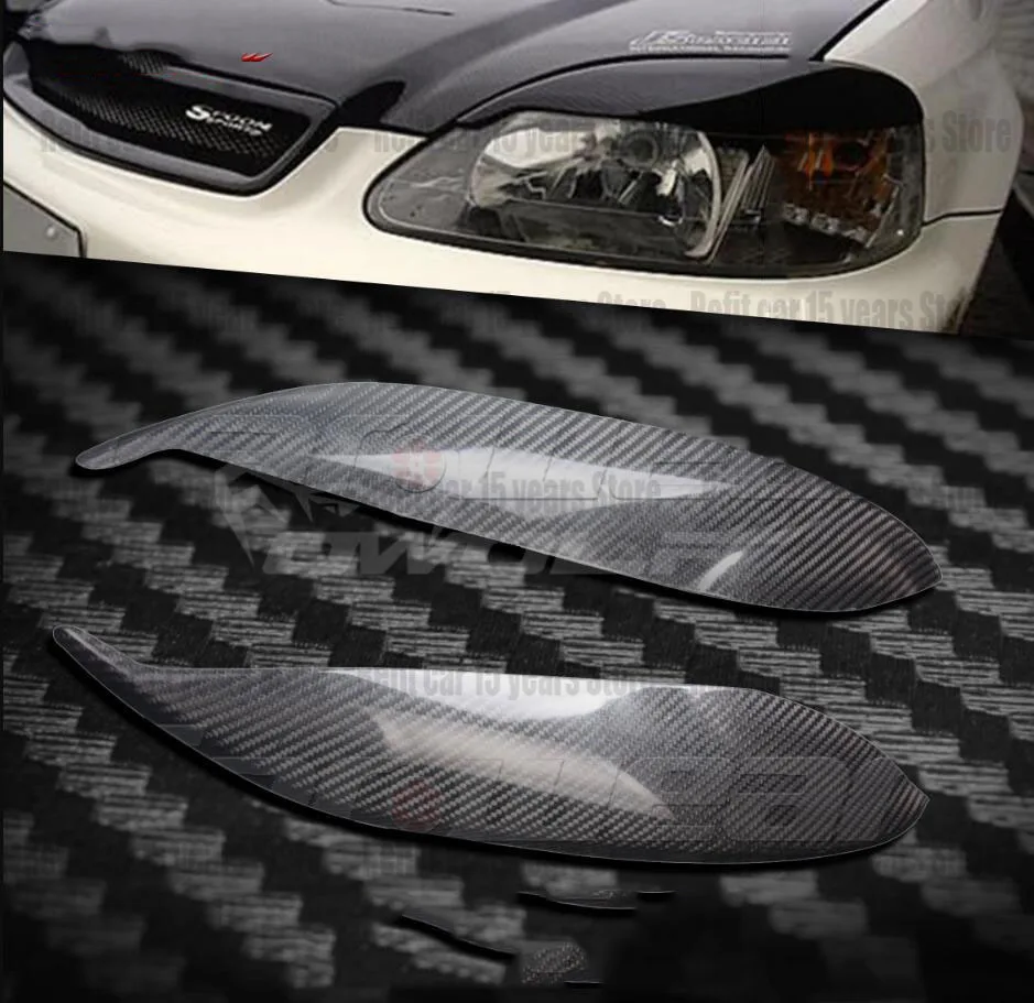 2 шт., накладки на передние фары из углеродного волокна для HONDA Civic 1992-2002
2 шт., накладки на передние фары из углеродного волокна для HONDA Civic 1992-2002