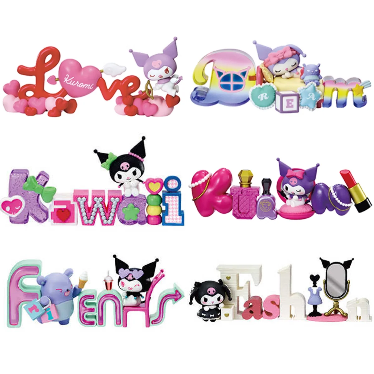 Sanrio Kuromi Rement Words Collection Series Аниме Периферийная фигурка Миниатюрная коллекция сцен Имитационная модель Игрушки Подарки
Sanrio Kuromi Rement Words Collection Series Аниме Периферийная фигурка Миниатюрная коллекция сцен Имитационная модель Игрушки Подарки