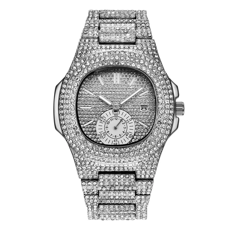 Original Famous Brand Men Watches Fashion Alloy Band Full Diamond Date Gifts Quartz Watch Montre Homme Relogios Masculinos 2026
Original Famous Brand Men Watches Fashion Alloy Band Full Diamond Date Gifts Quartz Watch Montre Homme Relogios Masculinos 2026