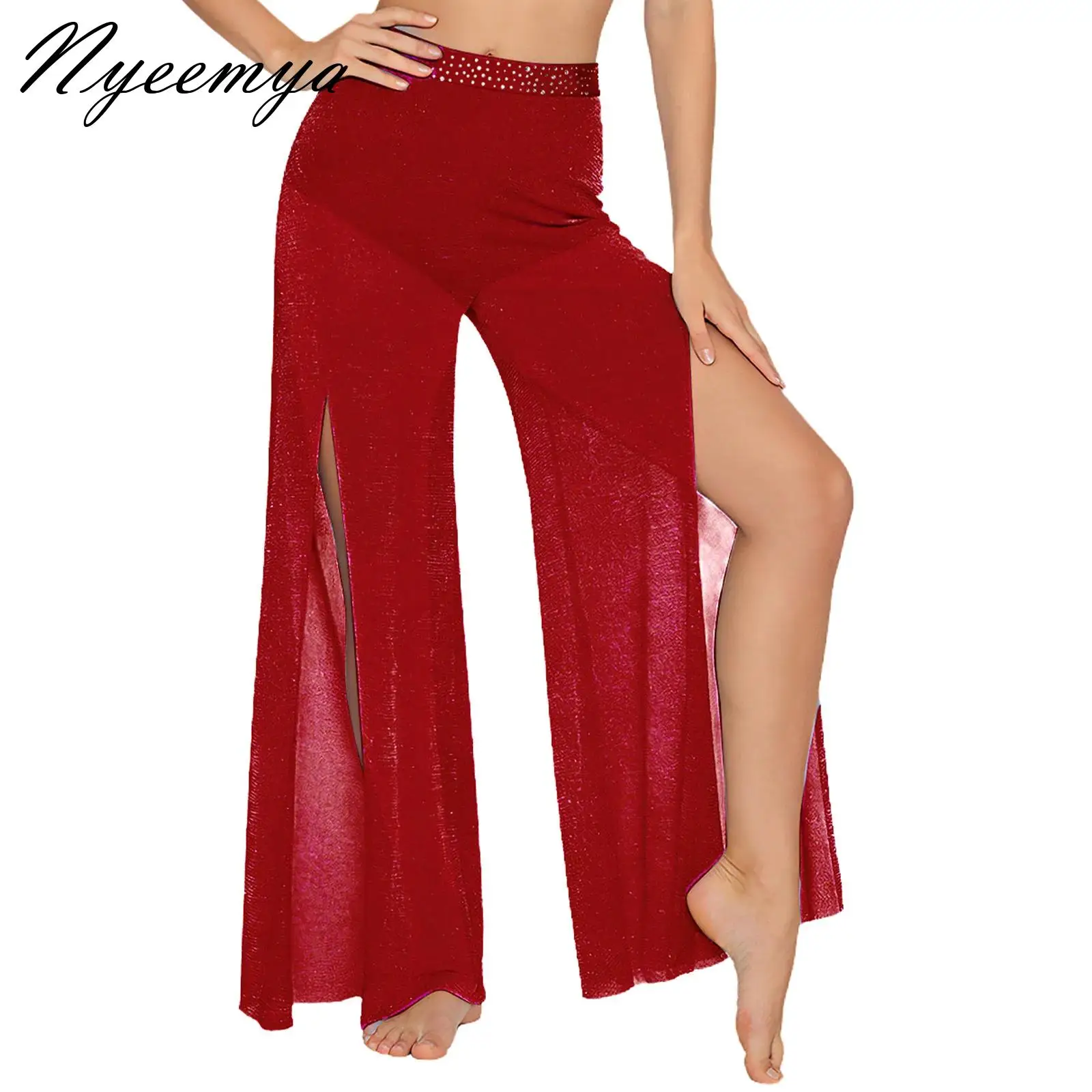 Modern Dance Practice Pants Women Loose New Costume Classical Dance Elegant Shimmering Mesh Wide Leg Stage Performance Pants
Modern Dance Practice Pants Women Loose New Costume Classical Dance Elegant Shimmering Mesh Wide Leg Stage Performance Pants